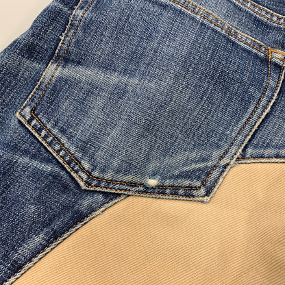 【中古品】【メンズ】 KOJIMA GENES コジマジーンズ MONKEY COMBO PANTS モンキー コンボ パンツ ボトムス ズボン 156-260509-cs-09-izu サイズ：不明 カラー：インディゴ×ベージュ 万代Net店
