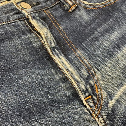 【中古品】【メンズ】 KOJIMA GENES コジマジーンズ MONKEY COMBO PANTS モンキー コンボ パンツ ボトムス ズボン 156-260509-cs-09-izu サイズ：不明 カラー：インディゴ×ベージュ 万代Net店