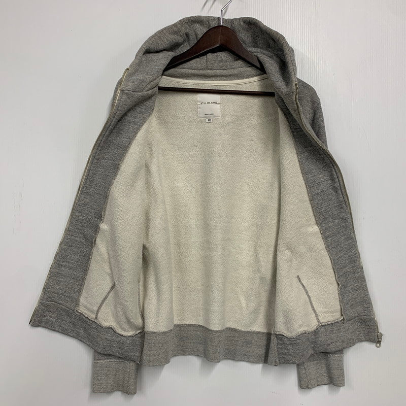 【中古品】【メンズ】 STILL BY HAND スティルバイハンド CS0333 ZIP UP HOODIE ジップ アップ フーディー トップス 長袖 145-260509-cs-03-izu サイズ：48 カラー：グレー 万代Net店