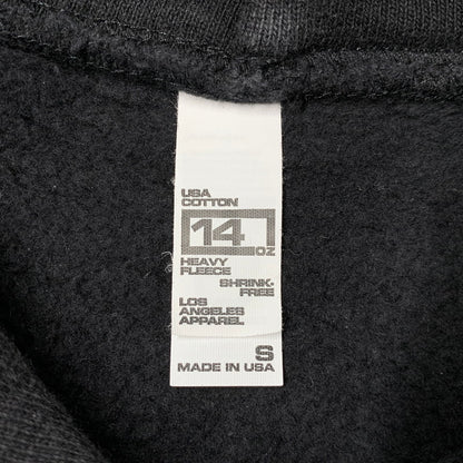 【中古品】【メンズ】 LOS ANGELES APPAREL ロサンゼルスアパレル 14OZ PULLOVER HOODIE プルオーバー フーディー トップス 長袖 142-260509-cs-06-izu サイズ：S カラー：ブラック 万代Net店