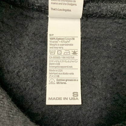 【中古品】【メンズ】 LOS ANGELES APPAREL ロサンゼルスアパレル 14OZ PULLOVER HOODIE プルオーバー フーディー トップス 長袖 142-260509-cs-06-izu サイズ：S カラー：ブラック 万代Net店