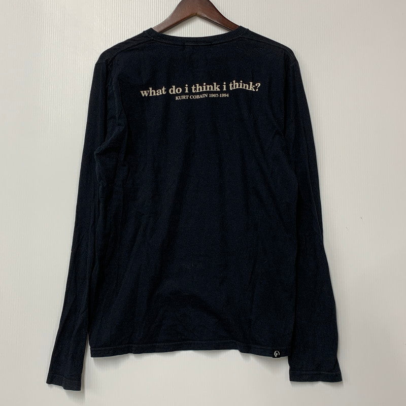 【中古品】【メンズ】 HYSTERIC GLAMOUR ヒステリックグラマー 0294CL01 KURT COBAIN LS TEE カート コバーン ロングスリーブ ティー トップス 長袖 140-260502-cs-02-izu サイズ：M カラー：ブラック 万代Net店