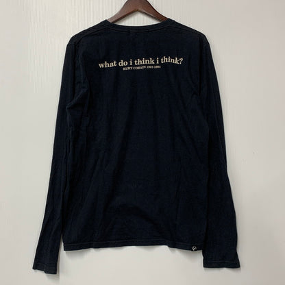 【中古品】【メンズ】 HYSTERIC GLAMOUR ヒステリックグラマー 0294CL01 KURT COBAIN LS TEE カート コバーン ロングスリーブ ティー トップス 長袖 140-260502-cs-02-izu サイズ：M カラー：ブラック 万代Net店