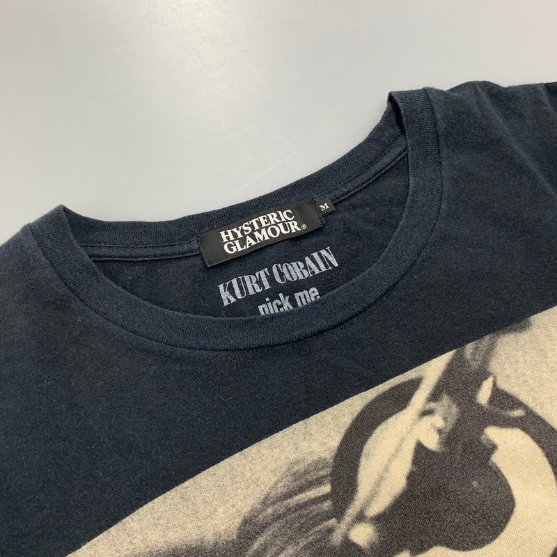 【中古品】【メンズ】 HYSTERIC GLAMOUR ヒステリックグラマー 0294CL01 KURT COBAIN LS TEE カート コバーン ロングスリーブ ティー トップス 長袖 140-260502-cs-02-izu サイズ：M カラー：ブラック 万代Net店