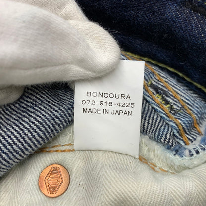 【中古品】【メンズ】 BONCOURA ボンクラ SHRINK TO FIT シュリンクトゥフィット Vステッチ XX DENIM PANTS デニム パンツ ボトムス ズボン 156-260502-cs-10-izu サイズ：30 カラー：インディゴ 万代Net店