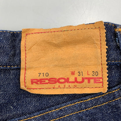 【中古品】【メンズ】 RESOLUTE リゾルト 710 14OZ DENIM PANTS デニム パンツ ボトムス ズボン 156-260502-cs-08-izu サイズ：W31 L30 カラー：インディゴ 万代Net店