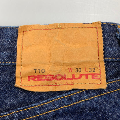 【中古品】【メンズ】 RESOLUTE リゾルト 710 14OZ DENIM PANTS デニム パンツ ボトムス ズボン 156-260502-cs-09-izu サイズ：W30 L32 カラー：インディゴ 万代Net店