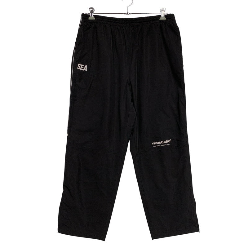 【中古品】【メンズ】 WIND AND SEA×VIVASTUDIO ウィンダンシー×ビバスタジオ VIVA-03 RIBSTOP TRACK PANTS リップストップ トラック パンツ ボトムス ズボン 153-260509-cs-10-izu サイズ：L カラー：ブラック 万代Net店