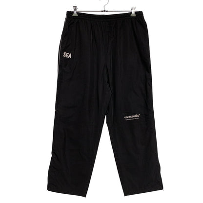 【中古品】【メンズ】 WIND AND SEA×VIVASTUDIO ウィンダンシー×ビバスタジオ VIVA-03 RIBSTOP TRACK PANTS リップストップ トラック パンツ ボトムス ズボン 153-260509-cs-10-izu サイズ：L カラー：ブラック 万代Net店