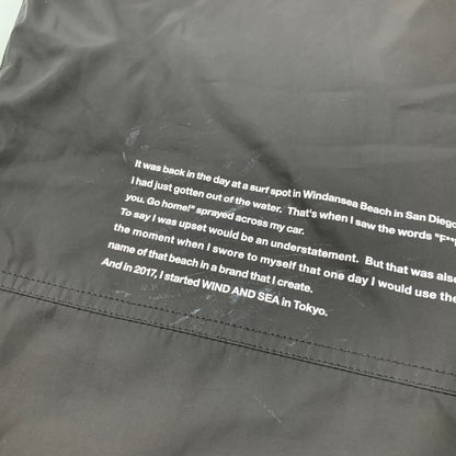 【中古品】【メンズ】 WIND AND SEA×VIVASTUDIO ウィンダンシー×ビバスタジオ VIVA-03 RIBSTOP TRACK PANTS リップストップ トラック パンツ ボトムス ズボン 153-260509-cs-10-izu サイズ：L カラー：ブラック 万代Net店