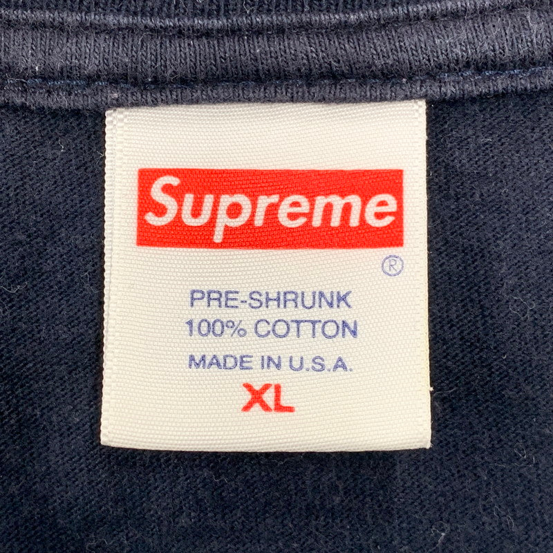 【中古品】【メンズ】 SUPREME シュプリーム 18FW MARVIN GAYE TEE マーヴィン ゲイ ティー トップス 半袖 149-260502-cs-13-izu サイズ：XL カラー：ネイビー 万代Net店