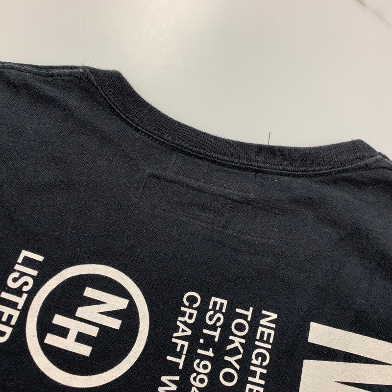 【中古品】【メンズ】 NEIGHBORHOOD×WIND AND SEA ネイバーフッド×ウィンダンシー 201ELWSN-STM01S NHWDS C-TEE.SS ショートスリーブ Tシャツ トップス 半袖 142-260509-cs-05-izu サイズ：XL カラー：ブラック 万代Net店