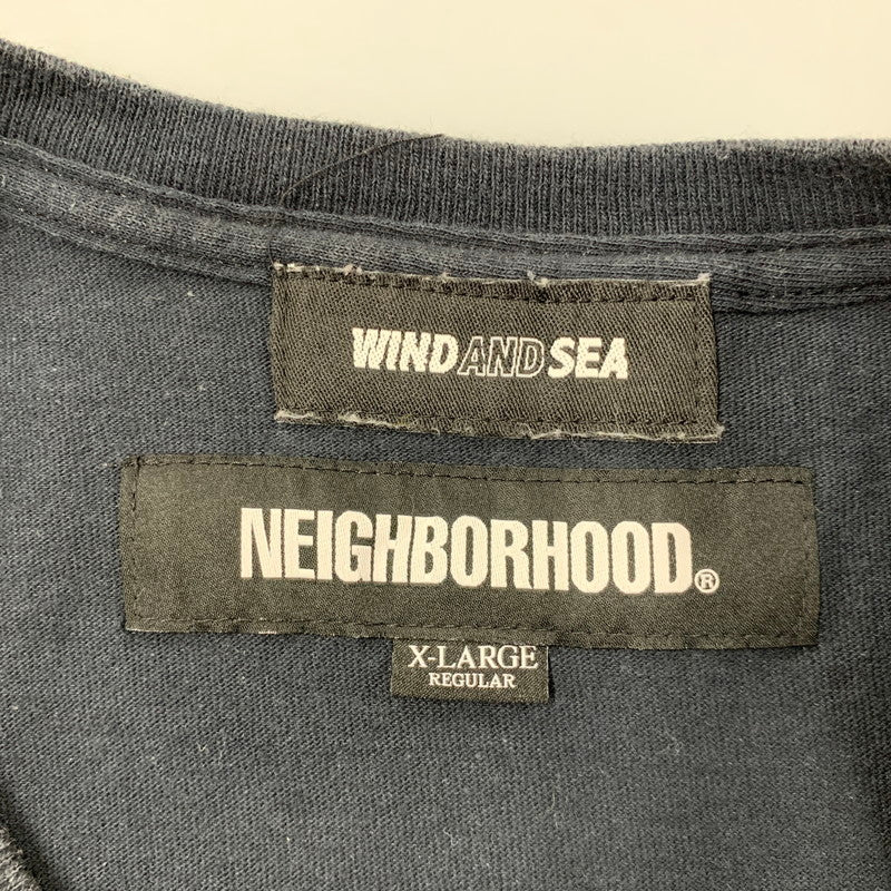 【中古品】【メンズ】 NEIGHBORHOOD×WIND AND SEA ネイバーフッド×ウィンダンシー 201ELWSN-STM01S NHWDS C-TEE.SS ショートスリーブ Tシャツ トップス 半袖 142-260509-cs-05-izu サイズ：XL カラー：ブラック 万代Net店