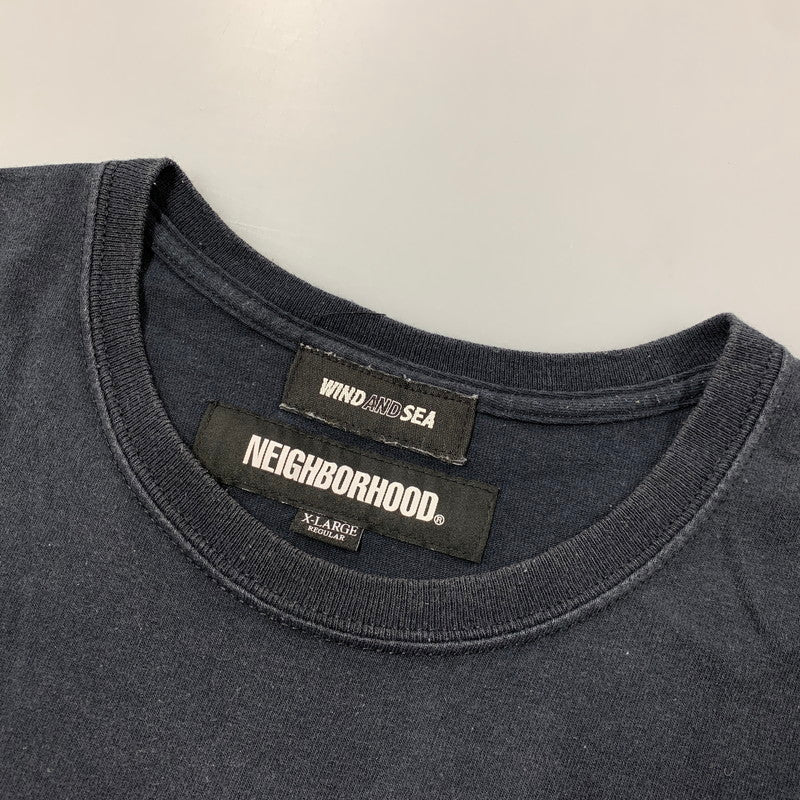 【中古品】【メンズ】 NEIGHBORHOOD×WIND AND SEA ネイバーフッド×ウィンダンシー 201ELWSN-STM01S NHWDS C-TEE.SS ショートスリーブ Tシャツ トップス 半袖 142-260509-cs-05-izu サイズ：XL カラー：ブラック 万代Net店