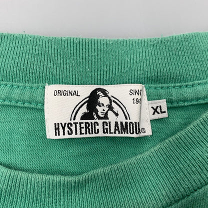 【中古品】【メンズ】 HYSTERIC GLAMOUR ヒステリックグラマー 02191CL02 HI FI WOMAN LS TEE ハイ ファイ ウーマン ロングスリーブ ティー トップス 長袖 140-260509-cs-04-izu サイズ：XL カラー：グリーン 万代Net店