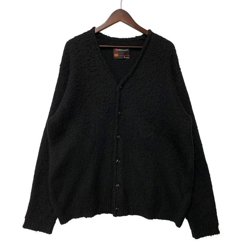 【中古品】【メンズ】 TOWNCRAFT タウンクラフト SOLID SHAGGY CARDIGAN ソリッド シャギー カーディガン トップス 長袖 145-260512-ya-11-izu サイズ：L カラー：BLACK 万代Net店