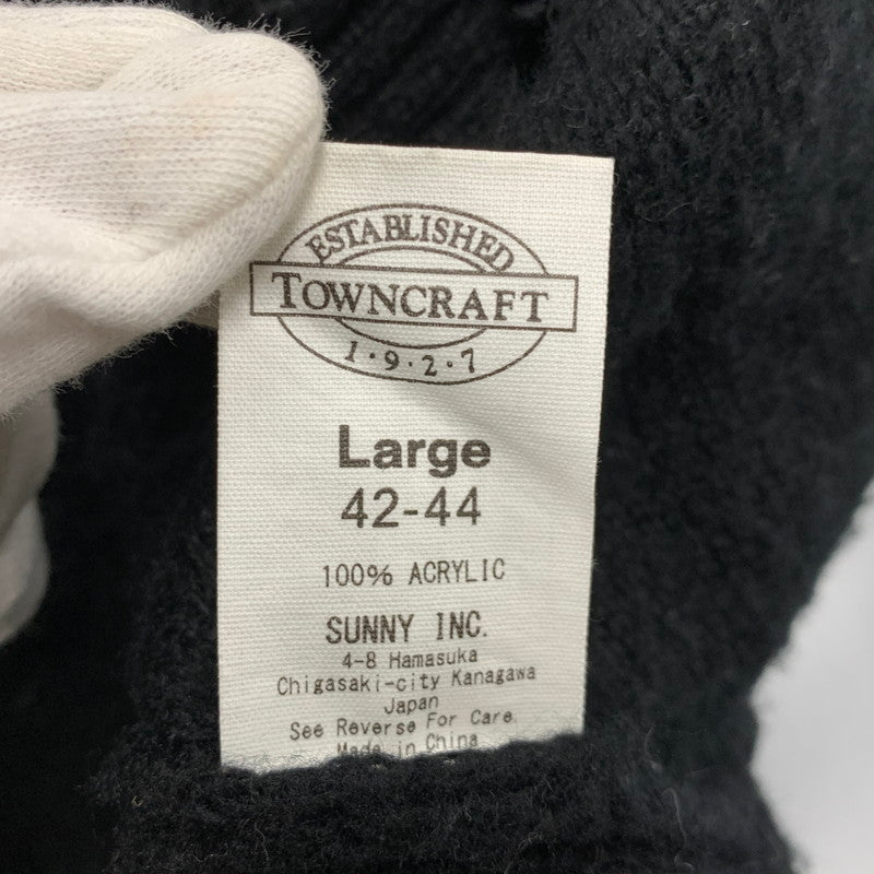 【中古品】【メンズ】 TOWNCRAFT タウンクラフト SOLID SHAGGY CARDIGAN ソリッド シャギー カーディガン トップス 長袖 145-260512-ya-11-izu サイズ：L カラー：BLACK 万代Net店