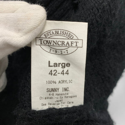 【中古品】【メンズ】 TOWNCRAFT タウンクラフト SOLID SHAGGY CARDIGAN ソリッド シャギー カーディガン トップス 長袖 145-260512-ya-11-izu サイズ：L カラー：BLACK 万代Net店