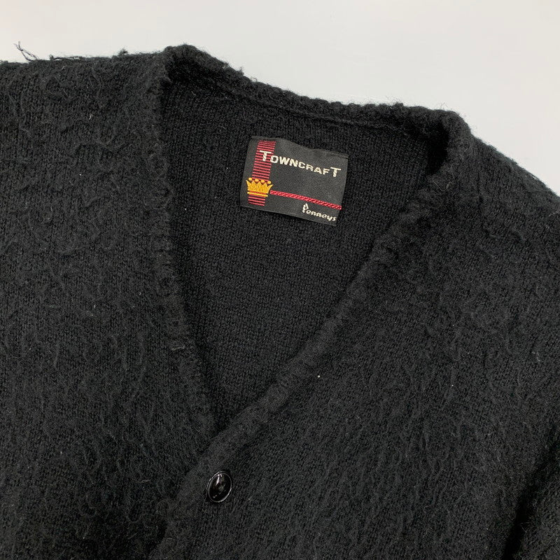 【中古品】【メンズ】 TOWNCRAFT タウンクラフト SOLID SHAGGY CARDIGAN ソリッド シャギー カーディガン トップス 長袖 145-260512-ya-11-izu サイズ：L カラー：BLACK 万代Net店