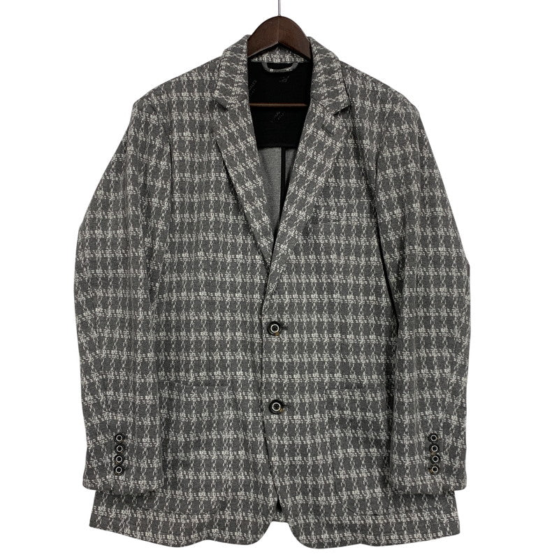 【中古品】【メンズ】 1PIU1UGUALE3 RELAX ウノピゥウノウグァーレトレ リラックス JACQUARD ジャガード 2B TAILORED JACKET テーラードジャケット アウター 140-260508-ya-05-izu サイズ：XL カラー：GRAY 万代Net店