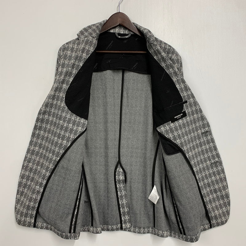 【中古品】【メンズ】 1PIU1UGUALE3 RELAX ウノピゥウノウグァーレトレ リラックス JACQUARD ジャガード 2B TAILORED JACKET テーラードジャケット アウター 140-260508-ya-05-izu サイズ：XL カラー：GRAY 万代Net店