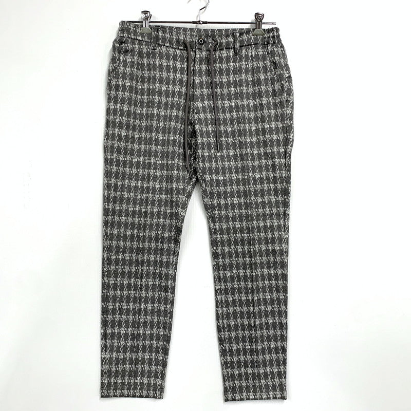 【中古品】【メンズ】 1PIU1UGUALE3 RELAX ウノピゥウノウグァーレトレ リラックス JACQUARD SLACKS ジャガード スラックス パンツ ボトムス ズボン 151-260509-cs-08-izu サイズ：M カラー：グレー×ホワイト 万代Net店