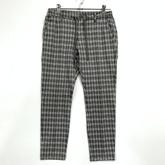 【中古品】【メンズ】 1PIU1UGUALE3 RELAX ウノピゥウノウグァーレトレ リラックス JACQUARD SLACKS ジャガード スラックス パンツ ボトムス ズボン 151-260509-cs-08-izu サイズ：M カラー：グレー×ホワイト 万代Net店