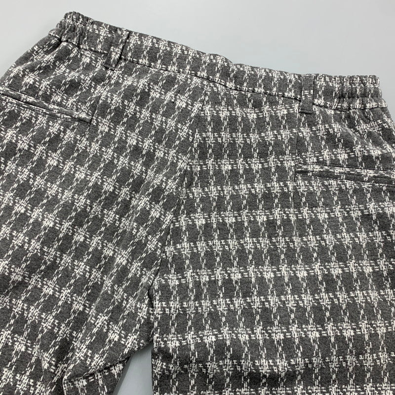 【中古品】【メンズ】 1PIU1UGUALE3 RELAX ウノピゥウノウグァーレトレ リラックス JACQUARD SLACKS ジャガード スラックス パンツ ボトムス ズボン 151-260509-cs-08-izu サイズ：M カラー：グレー×ホワイト 万代Net店