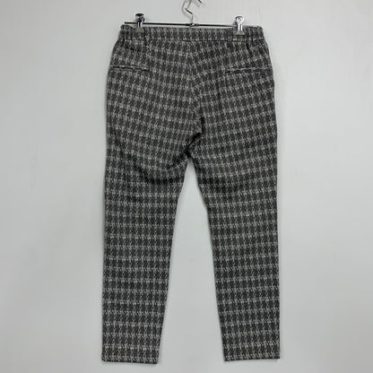 【中古品】【メンズ】 1PIU1UGUALE3 RELAX ウノピゥウノウグァーレトレ リラックス JACQUARD SLACKS ジャガード スラックス パンツ ボトムス ズボン 151-260509-cs-08-izu サイズ：M カラー：グレー×ホワイト 万代Net店