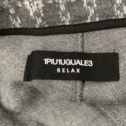 【中古品】【メンズ】 1PIU1UGUALE3 RELAX ウノピゥウノウグァーレトレ リラックス JACQUARD SLACKS ジャガード スラックス パンツ ボトムス ズボン 151-260509-cs-08-izu サイズ：M カラー：グレー×ホワイト 万代Net店
