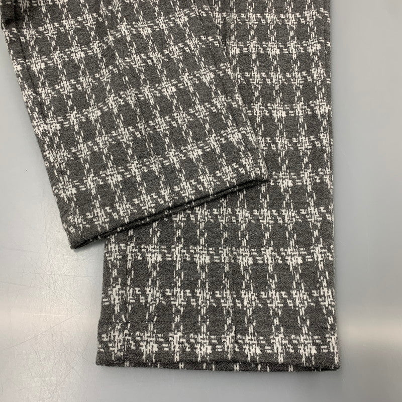【中古品】【メンズ】 1PIU1UGUALE3 RELAX ウノピゥウノウグァーレトレ リラックス JACQUARD SLACKS ジャガード スラックス パンツ ボトムス ズボン 151-260509-cs-08-izu サイズ：M カラー：グレー×ホワイト 万代Net店