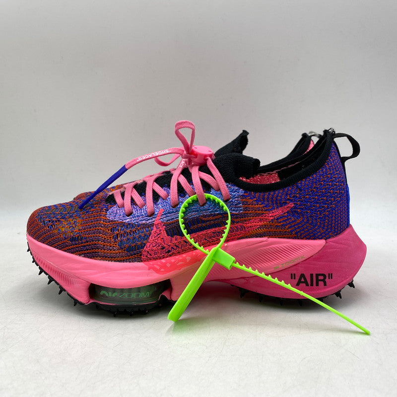 【中古美品】【メンズ】 NIKE ナイキ ×OFF WHITE オフ ホワイト CV0697-400 AIR ZOOM TEMPO エア ズーム テンポ ネクスト % FLYKNIT フライニット スニーカー シューズ 靴 160-260503-ya-09-izu サイズ：26.5 カラー：PINK GLOW 万代Net店