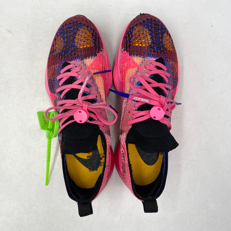 【中古美品】【メンズ】 NIKE ナイキ ×OFF WHITE オフ ホワイト CV0697-400 AIR ZOOM TEMPO エア ズーム テンポ ネクスト % FLYKNIT フライニット スニーカー シューズ 靴 160-260503-ya-09-izu サイズ：26.5 カラー：PINK GLOW 万代Net店