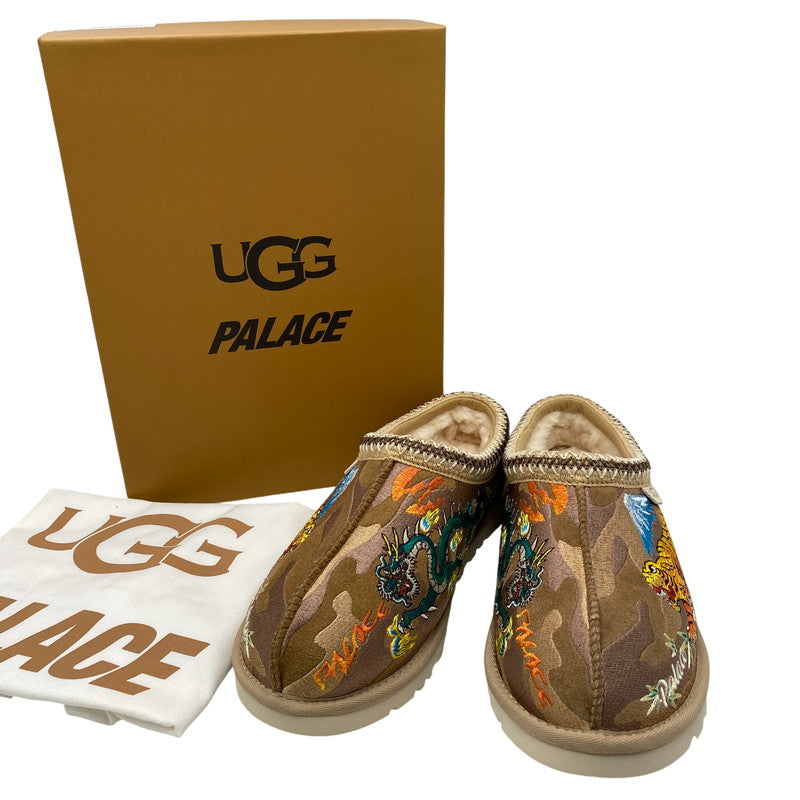 【中古美品】【メンズ/レディース】 PALACE パレス × UGG アグ 1172070-CTCM TASMAN SLIPPER BURNT CAMO タスマン スリッパ バーント カモ シューズ 靴 162-260503-ya-03-izu サイズ：26cm カラー：茶系 万代Net店