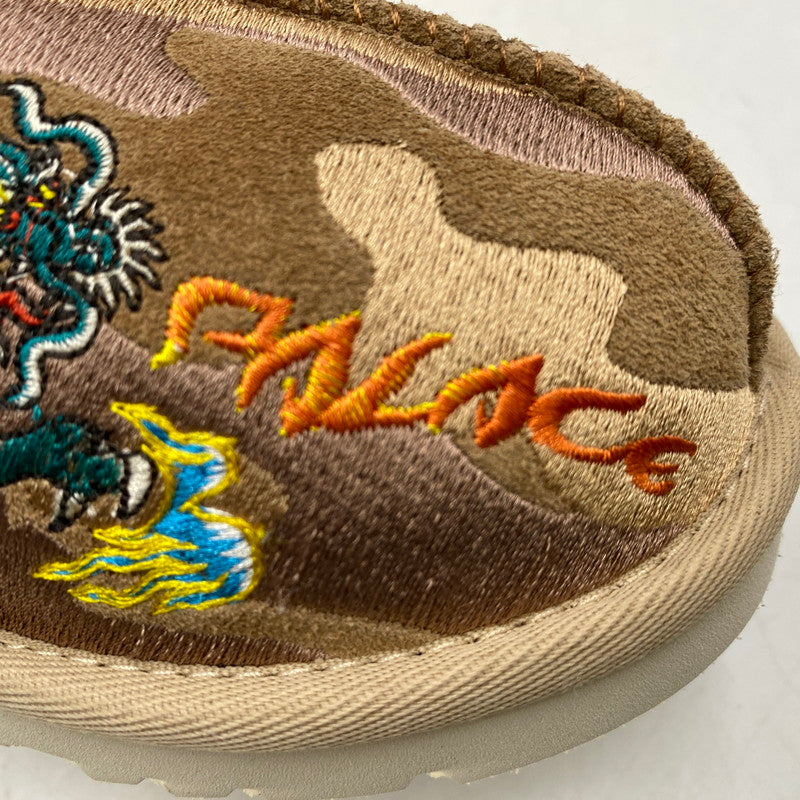 【中古美品】【メンズ/レディース】 PALACE パレス × UGG アグ 1172070-CTCM TASMAN SLIPPER BURNT CAMO タスマン スリッパ バーント カモ シューズ 靴 162-260503-ya-03-izu サイズ：26cm カラー：茶系 万代Net店