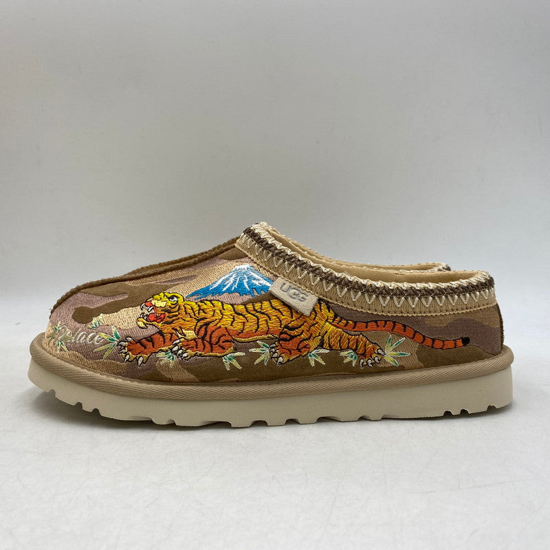 【中古美品】【メンズ/レディース】 PALACE パレス × UGG アグ 1172070-CTCM TASMAN SLIPPER BURNT CAMO タスマン スリッパ バーント カモ シューズ 靴 162-260503-ya-03-izu サイズ：26cm カラー：茶系 万代Net店