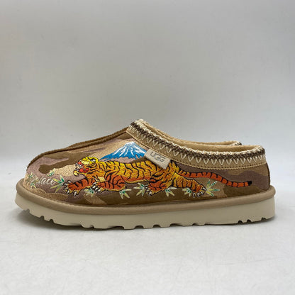 【中古美品】【メンズ/レディース】 PALACE パレス × UGG アグ 1172070-CTCM TASMAN SLIPPER BURNT CAMO タスマン スリッパ バーント カモ シューズ 靴 162-260503-ya-03-izu サイズ：26cm カラー：茶系 万代Net店