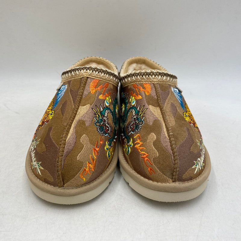 【中古美品】【メンズ/レディース】 PALACE パレス × UGG アグ 1172070-CTCM TASMAN SLIPPER BURNT CAMO タスマン スリッパ バーント カモ シューズ 靴 162-260503-ya-03-izu サイズ：26cm カラー：茶系 万代Net店