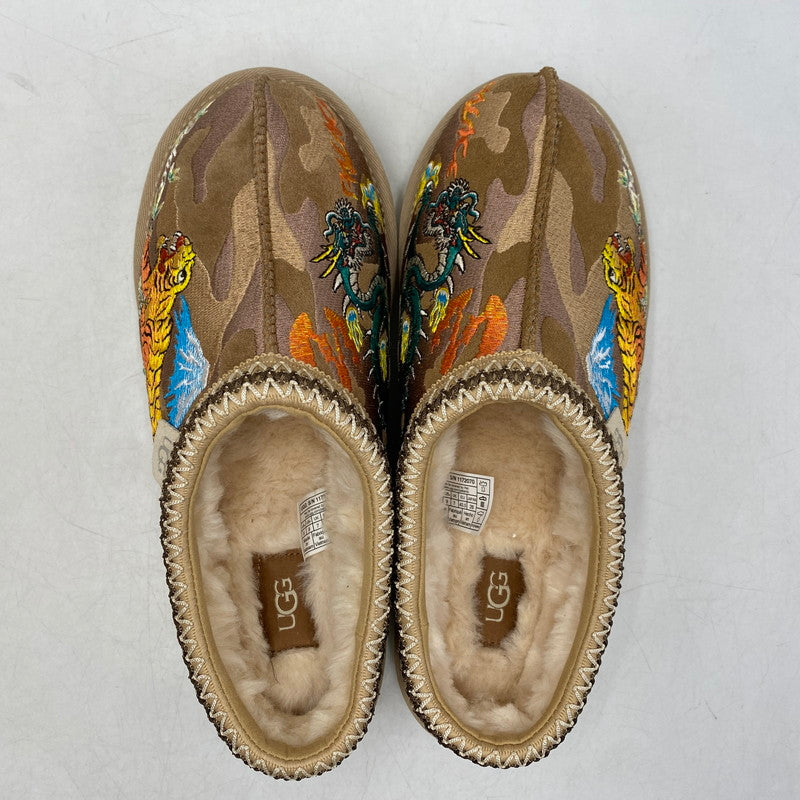 【中古美品】【メンズ/レディース】 PALACE パレス × UGG アグ 1172070-CTCM TASMAN SLIPPER BURNT CAMO タスマン スリッパ バーント カモ シューズ 靴 162-260503-ya-03-izu サイズ：26cm カラー：茶系 万代Net店