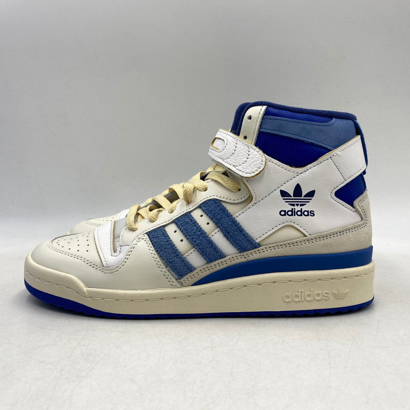 【中古美品】【メンズ】 FY7793 FORUM フォーラム 84 HIGH BLUE THREAD ハイ ブルー スレッド スニーカー シューズ 靴 161-260503-ya-06-izu サイズ：27cm カラー：OFF WHITE-BRIGHT BLUE/FOOTWEAR WHITE 万代Net店