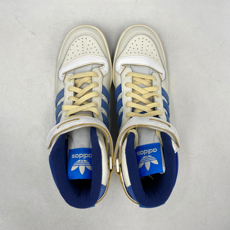 【中古美品】【メンズ】 FY7793 FORUM フォーラム 84 HIGH BLUE THREAD ハイ ブルー スレッド スニーカー シューズ 靴 161-260503-ya-06-izu サイズ：27cm カラー：OFF WHITE-BRIGHT BLUE/FOOTWEAR WHITE 万代Net店