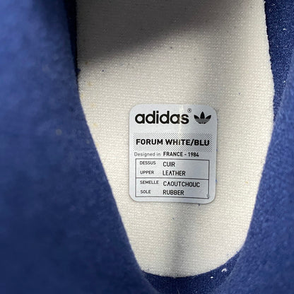 【中古美品】【メンズ】 FY7793 FORUM フォーラム 84 HIGH BLUE THREAD ハイ ブルー スレッド スニーカー シューズ 靴 161-260503-ya-06-izu サイズ：27cm カラー：OFF WHITE-BRIGHT BLUE/FOOTWEAR WHITE 万代Net店