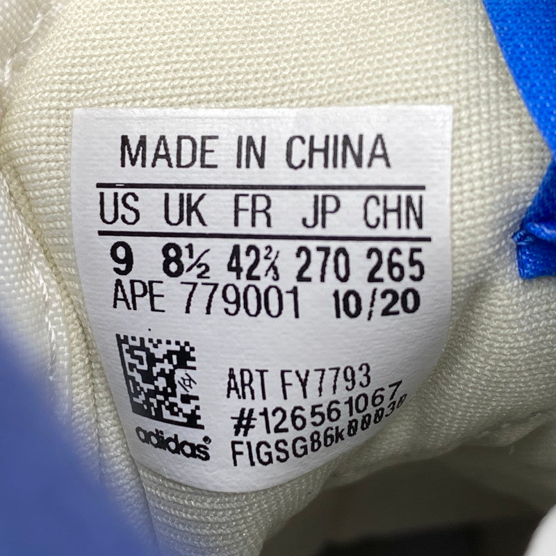 【中古美品】【メンズ】 FY7793 FORUM フォーラム 84 HIGH BLUE THREAD ハイ ブルー スレッド スニーカー シューズ 靴 161-260503-ya-06-izu サイズ：27cm カラー：OFF WHITE-BRIGHT BLUE/FOOTWEAR WHITE 万代Net店