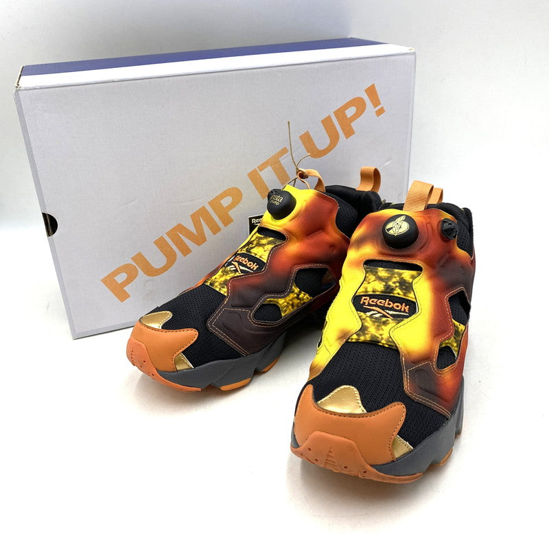 【中古品】【メンズ】 REEBOK リーボック × KOSHI INABA コウシ イナバ 100224285 INSTAPUMP FURY インスタポンプ フューリー 94 MAGMA マグマ スニーカー シューズ 靴 162-260503-ya-05-izu サイズ：26.5cm カラー：BLACK/ORANGE 万代Net店