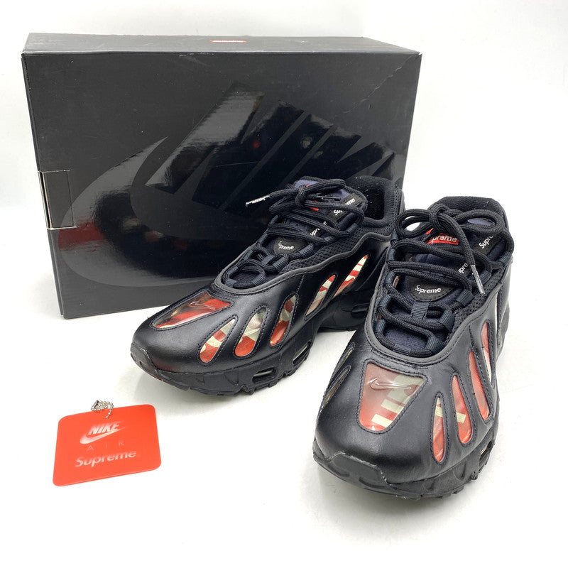 【中古品】【メンズ】 NIKE ナイキ × SUPREME シュプリーム CV7652-002 AIR MAX 96 エア マックス 96 スニーカー 靴 160-260503-kh-17-izu サイズ：28 カラー：BLACK/SPEED RED-CLEAR 万代Net店
