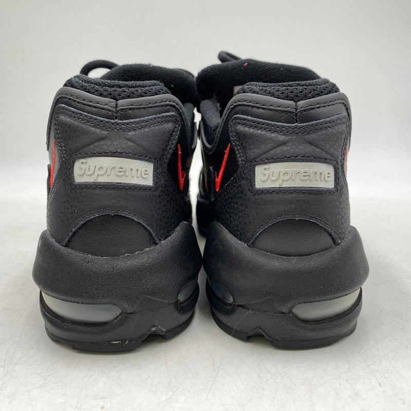 【中古品】【メンズ】 NIKE ナイキ × SUPREME シュプリーム CV7652-002 AIR MAX 96 エア マックス 96 スニーカー 靴 160-260503-kh-17-izu サイズ：28 カラー：BLACK/SPEED RED-CLEAR 万代Net店