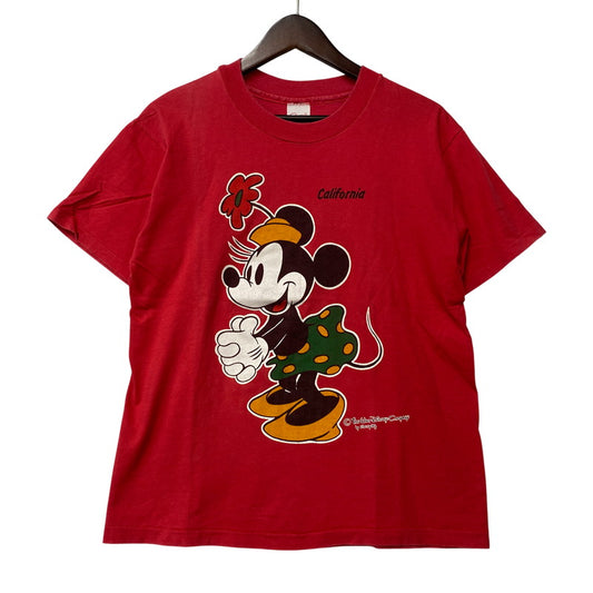 【中古品】【メンズ】 SHERRY USA製 MINNIE MOUSE TEE ミニーマウス Tシャツ トップス 146-260508-kh-04-izu サイズ：M カラー：レッド 万代Net店