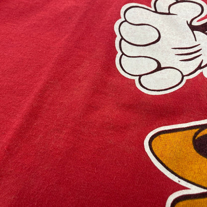 【中古品】【メンズ】 SHERRY USA製 MINNIE MOUSE TEE ミニーマウス Tシャツ トップス 146-260508-kh-04-izu サイズ：M カラー：レッド 万代Net店