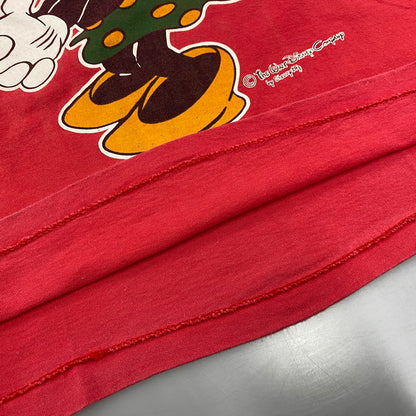 【中古品】【メンズ】 SHERRY USA製 MINNIE MOUSE TEE ミニーマウス Tシャツ トップス 146-260508-kh-04-izu サイズ：M カラー：レッド 万代Net店