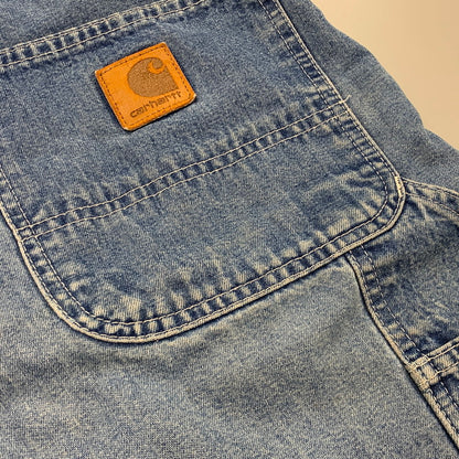 【中古品】【メンズ】 CARHARTT カーハート B28 00’S DENIM WORK SHORT デニム ワーク ショーツ ショートパンツ 157-260508-ya-02-izu サイズ：34 カラー：インディゴ 万代Net店